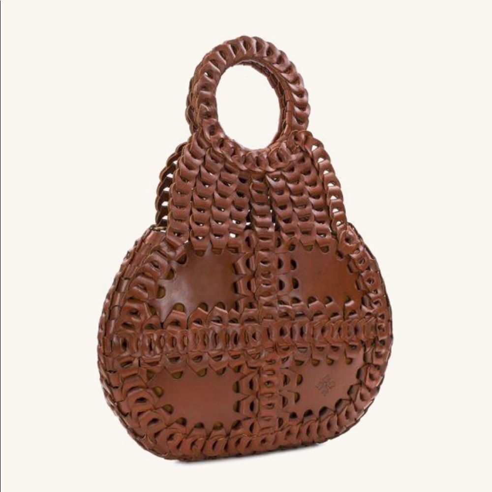 PATRICIA NASH Pisticci Florence leather women's shoulder bag BROWN